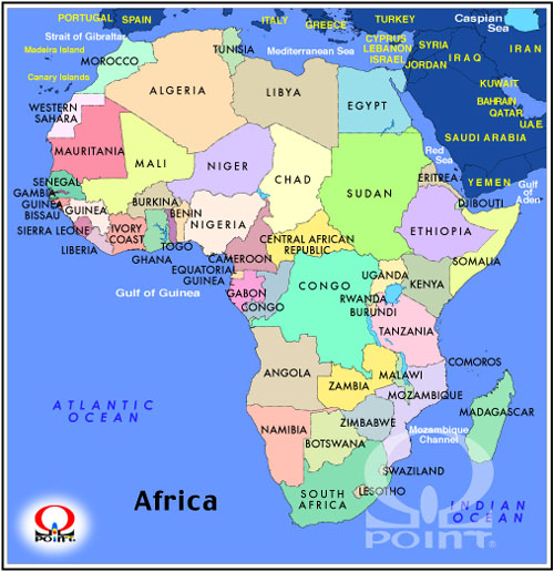 �A�t���J�n�} Map of Africa