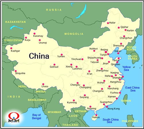 中国地図 Map of China