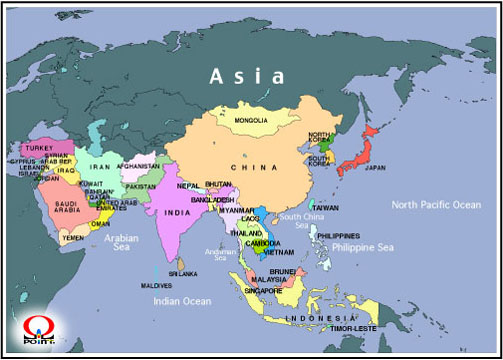 �A�W�A�n�}�p��@Map of Asia