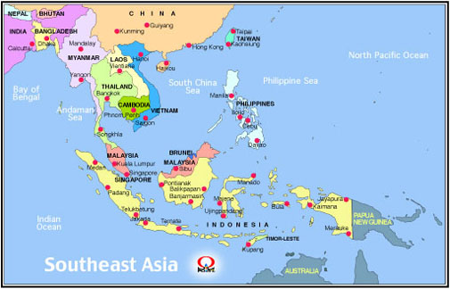 ����A�W�A�n�}�p�� Map of Southeast Asia2