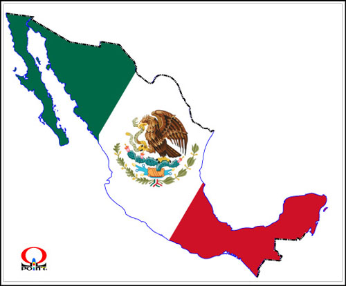 メキシコ地図(イラスト3)