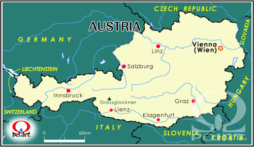 �I�[�X�g���A�n�} Map of Austria