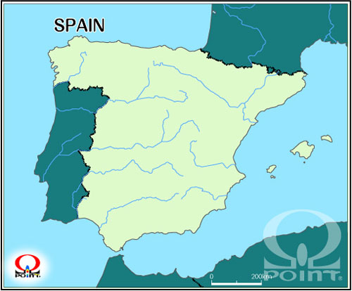 �X�y�C�����n�}�@Map of Spain