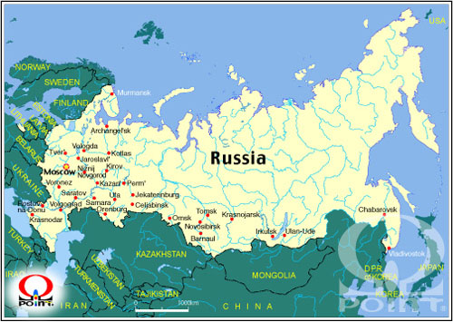 ���V�A�n�}�@Map of Russia