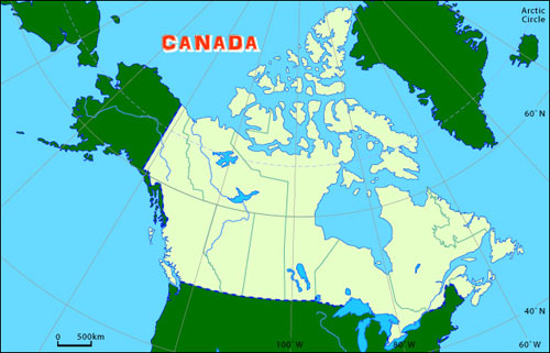 �J�i�_�n�}-1 Map of Canada