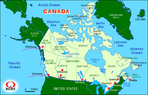 �J�i�_�n�} Map of Canada