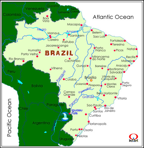 �u���W���n�}-2 BRAZIL Map