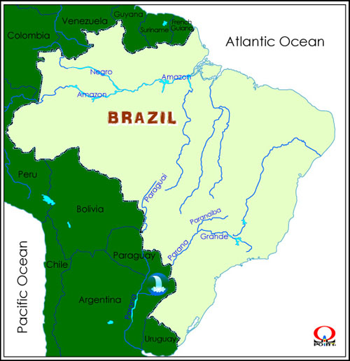 �u���W���n�}-3 BRAZIL Map